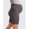 imageCRZ YOGA Butterluxe Maternity Biker Shorts 6  Over The Belly Pregnancy Yoga Workout Womens Activewear Buttery SoftTornado Grey