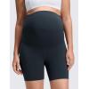 imageCRZ YOGA Butterluxe Maternity Biker Shorts 6  Over The Belly Pregnancy Yoga Workout Womens Activewear Buttery SoftTrue Navy