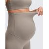 imageCRZ YOGA Butterluxe Maternity Biker Shorts 6  Over The Belly Pregnancy Yoga Workout Womens Activewear Buttery SoftWarm Ash Grey