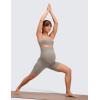 imageCRZ YOGA Butterluxe Maternity Biker Shorts 6  Over The Belly Pregnancy Yoga Workout Womens Activewear Buttery SoftWarm Ash Grey