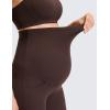 imageCRZ YOGA Butterluxe Maternity Flare Leggings Pockets 29  Workout Yoga Bootcut Pregnancy Womens Pants Over The BellyHot Fudge Brown