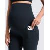 imageCRZ YOGA Butterluxe Maternity Flare Leggings Pockets 29  Workout Yoga Bootcut Pregnancy Womens Pants Over The BellyTrue Navy