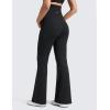 imageCRZ YOGA Butterluxe Maternity Flare Leggings Pockets 33  Workout Yoga Bootcut Pregnancy Womens Pants Over The BellyBlack