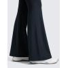 imageCRZ YOGA Butterluxe Maternity Flare Leggings Pockets 33  Workout Yoga Bootcut Pregnancy Womens Pants Over The BellyTrue Navy