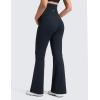 imageCRZ YOGA Butterluxe Maternity Flare Leggings Pockets 33  Workout Yoga Bootcut Pregnancy Womens Pants Over The BellyTrue Navy