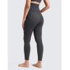 imageCRZ YOGA Softretch Maternity No Front Seam Leggings 25  Workout Yoga Casual Womens Pregnancy Pants Over The BellyMysterious Grey