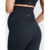 imageCRZ YOGA Softretch Maternity No Front Seam Leggings 25  Workout Yoga Casual Womens Pregnancy Pants Over The BellyTrue Navy