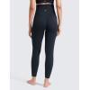 imageCRZ YOGA Softretch Maternity No Front Seam Leggings 25  Workout Yoga Casual Womens Pregnancy Pants Over The BellyTrue Navy