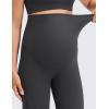 imageCRZ YOGA Softretch Maternity No Front Seam Wide Leg Pants 30  Workout Yoga Casual Pregnancy Womens Over Belly Buttery SoftMysterious Grey