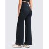 imageCRZ YOGA Softretch Maternity No Front Seam Wide Leg Pants 30  Workout Yoga Casual Pregnancy Womens Over Belly Buttery SoftTrue Navy