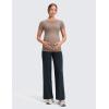 imageCRZ YOGA Softretch Maternity No Front Seam Wide Leg Pants 30  Workout Yoga Casual Pregnancy Womens Over Belly Buttery SoftTrue Navy