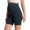 imageCRZ YOGA Butterluxe Maternity Biker Shorts 6  Over The Belly Pregnancy Yoga Workout Womens Activewear Buttery SoftTrue Navy