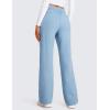 imageCRZ YOGA Cotton Fleece Lined Sweatpants Women 283032  Straight Leg Casual Lounge Pants with Pockets Winter WarmCambric Blue