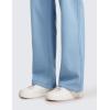 imageCRZ YOGA Cotton Fleece Lined Sweatpants Women 283032  Straight Leg Casual Lounge Pants with Pockets Winter WarmCambric Blue