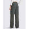 imageCRZ YOGA Cotton Fleece Lined Sweatpants Women 283032  Straight Leg Casual Lounge Pants with Pockets Winter WarmGrey Sage