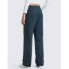 imageCRZ YOGA Cotton Fleece Lined Sweatpants Women 283032  Straight Leg Casual Lounge Pants with Pockets Winter WarmInk Blue
