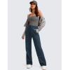 imageCRZ YOGA Cotton Fleece Lined Sweatpants Women 283032  Straight Leg Casual Lounge Pants with Pockets Winter WarmInk Blue