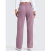 imageCRZ YOGA Cotton Fleece Lined Sweatpants Women 283032  Straight Leg Casual Lounge Pants with Pockets Winter WarmLight Lavender