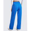imageCRZ YOGA Cotton Fleece Lined Sweatpants Women 283032  Straight Leg Casual Lounge Pants with Pockets Winter WarmSparkle Blue
