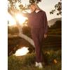 imageCRZ YOGA Cotton Fleece Lined Sweatpants Women 283032  Straight Leg Casual Lounge Pants with Pockets Winter WarmTaupe