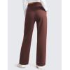imageCRZ YOGA Cotton Fleece Lined Sweatpants Women 283032  Straight Leg Casual Lounge Pants with Pockets Winter WarmTaupe