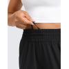 imageCRZ YOGA Lightweight Drapey Flared Capri Pants for Women 23  Flowy Casual Travel Work with Pockets SummerBlack