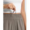 imageCRZ YOGA Lightweight Drapey Flared Capri Pants for Women 23  Flowy Casual Travel Work with Pockets SummerNomad Grey