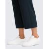 imageCRZ YOGA Lightweight Drapey Flared Capri Pants for Women 23  Flowy Casual Travel Work with Pockets SummerTrue Navy