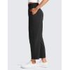 imageCRZ YOGA Lightweight Drapey Tapered Ankle Pants for Women 27  78 Casual Travel Work with Pockets SummerBlack