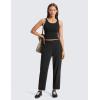 imageCRZ YOGA Lightweight Drapey Tapered Ankle Pants for Women 27  78 Casual Travel Work with Pockets SummerBlack