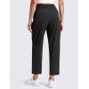 imageCRZ YOGA Lightweight Drapey Tapered Ankle Pants for Women 27  78 Casual Travel Work with Pockets SummerBlack