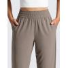 imageCRZ YOGA Lightweight Drapey Tapered Ankle Pants for Women 27  78 Casual Travel Work with Pockets SummerNomad Grey