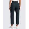 imageCRZ YOGA Lightweight Drapey Tapered Ankle Pants for Women 27  78 Casual Travel Work with Pockets SummerTrue Navy