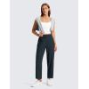imageCRZ YOGA Lightweight Drapey Tapered Ankle Pants for Women 27  78 Casual Travel Work with Pockets SummerTrue Navy