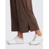 imageCRZ YOGA Lightweight Wide Leg Cropped Pants for Women 25  Casual Travel Work Sweatpants SummerHot Fudge Brown