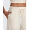 imageCRZ YOGA Lightweight Wide Leg Cropped Pants for Women 25  Casual Travel Work Sweatpants SummerWhite Apricot