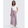 imageCRZ YOGA SoftAura Wide Leg Cropped Sweatpants Women 25  Modal Lounge Travel Casual Capri Pants with PocketsLight Lavender