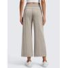 imageCRZ YOGA SoftAura Wide Leg Cropped Sweatpants Women 25  Modal Lounge Travel Casual Capri Pants with PocketsStone