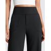 imageCRZ YOGA Wide Leg Yoga Pants Pockets 30  High Waisted Womens Sweatpants Lounge Dress Casual WorkBlack