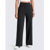 imageCRZ YOGA Wide Leg Yoga Pants Pockets 30  High Waisted Womens Sweatpants Lounge Dress Casual WorkBlack