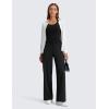 imageCRZ YOGA Wide Leg Yoga Pants Pockets 30  High Waisted Womens Sweatpants Lounge Dress Casual WorkBlack