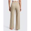 imageCRZ YOGA Wide Leg Yoga Pants Pockets 30  High Waisted Womens Sweatpants Lounge Dress Casual WorkOak