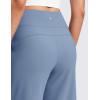 imageCRZ YOGA Wide Leg Yoga Pants Pockets 30  High Waisted Womens Sweatpants Lounge Dress Casual WorkWashed Denim
