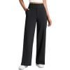 imageCRZ YOGA Wide Leg Yoga Pants Pockets 30  High Waisted Womens Sweatpants Lounge Dress Casual WorkBlack