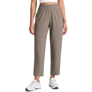 imageCRZ YOGA Lightweight Drapey Tapered Ankle Pants for Women 27  78 Casual Travel Work with Pockets SummerNomad Grey