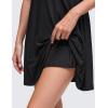 imageCRZ YOGA Cloudweight Double Layer Midi Dress for Women  Crewneck Flowy Tank Top Sleeveless Outfits for Casual TravelBlack
