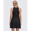 imageCRZ YOGA Cloudweight Double Layer Midi Dress for Women  Crewneck Flowy Tank Top Sleeveless Outfits for Casual TravelBlack