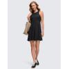 imageCRZ YOGA Cloudweight Double Layer Midi Dress for Women  Crewneck Flowy Tank Top Sleeveless Outfits for Casual TravelBlack