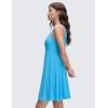 imageCRZ YOGA Cloudweight Double Layer Midi Dress for Women  Crewneck Flowy Tank Top Sleeveless Outfits for Casual TravelKayak Blue