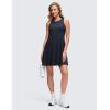 imageCRZ YOGA Cloudweight Double Layer Midi Dress for Women  Crewneck Flowy Tank Top Sleeveless Outfits for Casual TravelTrue Navy